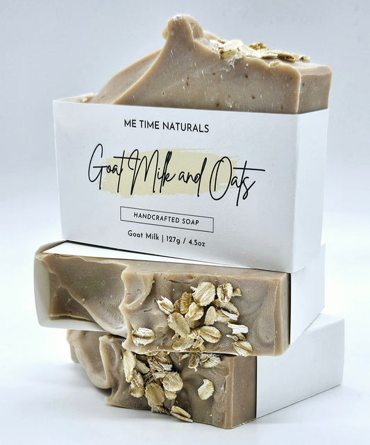Goat Milk & Oats Handcrafted Soap - ME TIME NATURALS