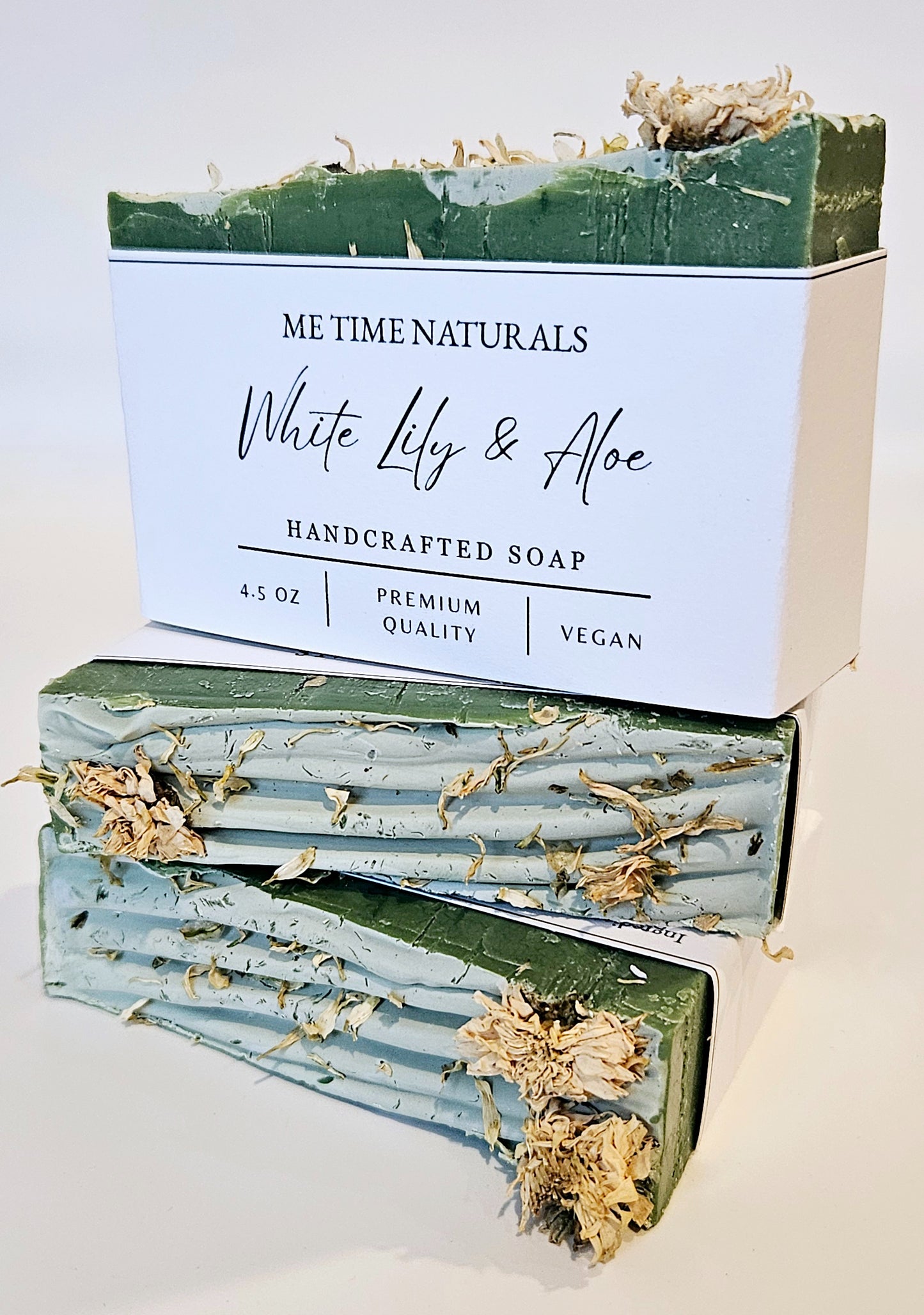 White Lily & Aloe Handcrafted Soap - ME TIME NATURALS